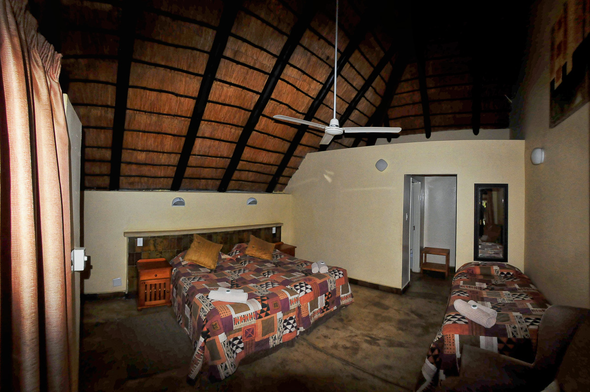 Bungalow bedroom at Roodewal Bush Lodge
