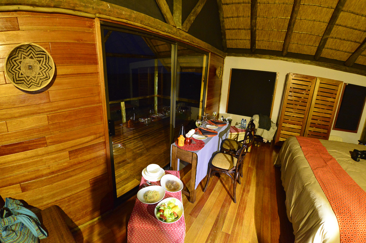 Rooiputs dinner in our chalet