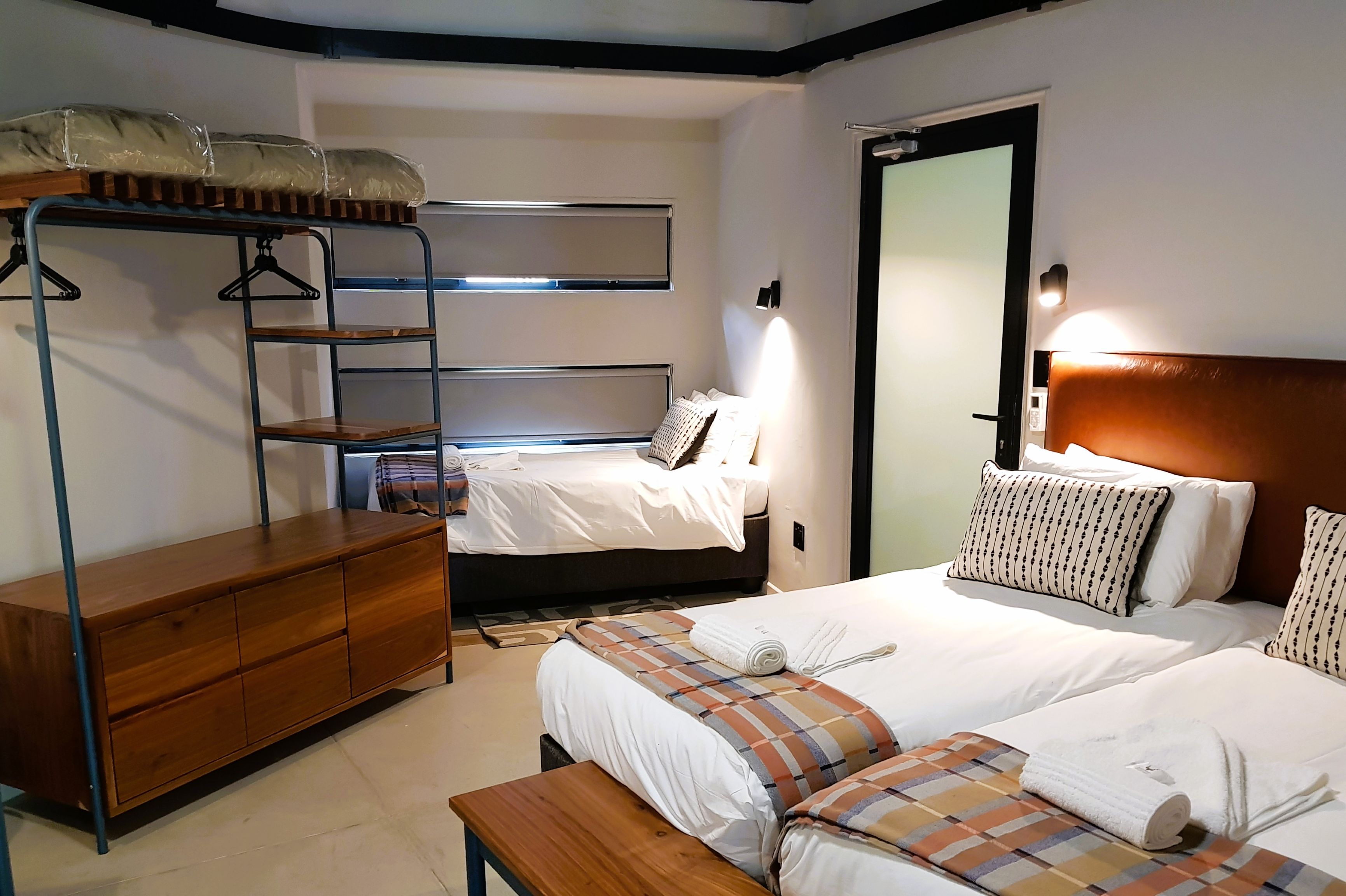 The Bedrooms of the new Bungalows at Skukuza Rest Camp in Kruger National Park