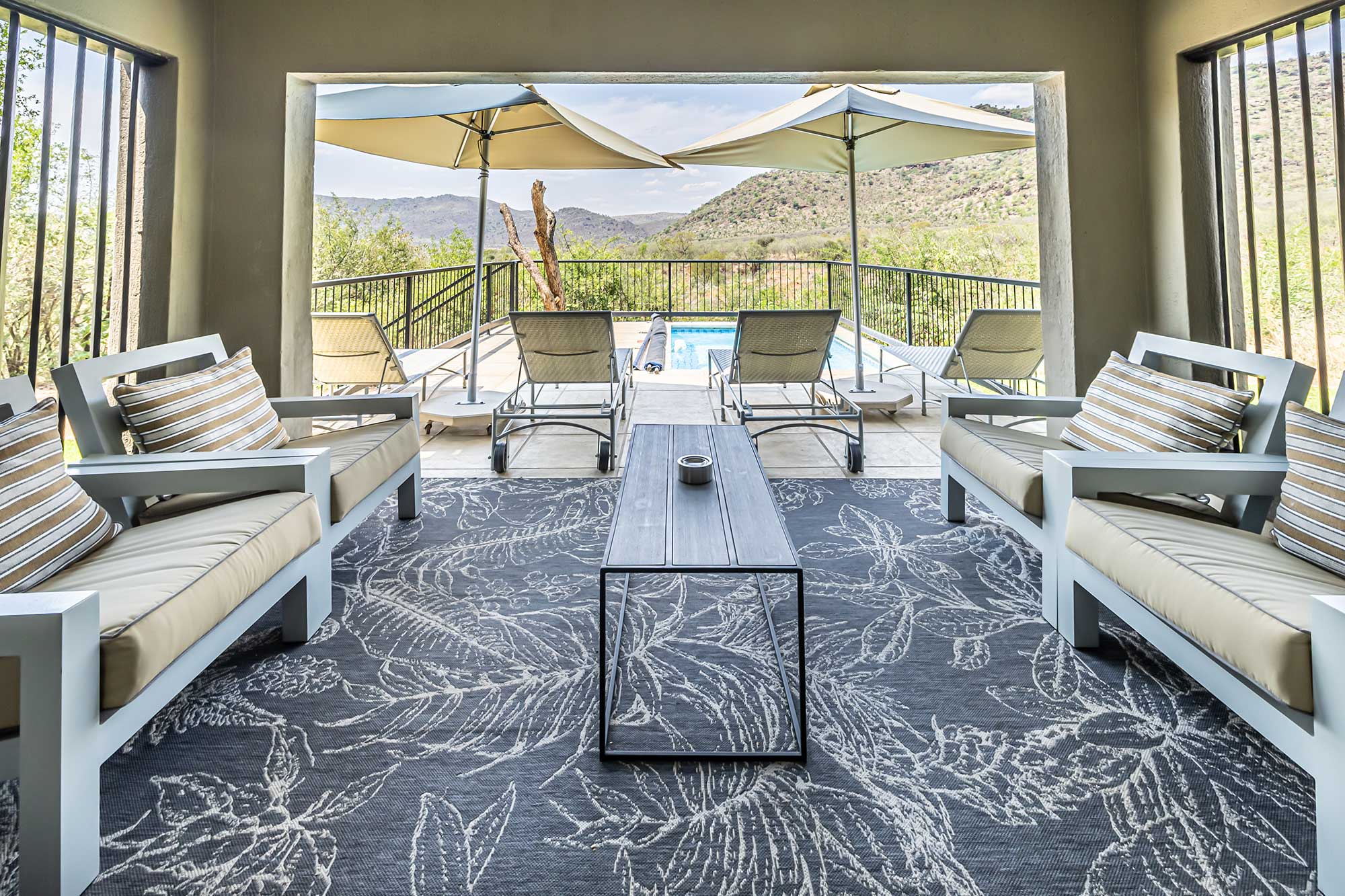 The Shepherds Tree private villas seating area