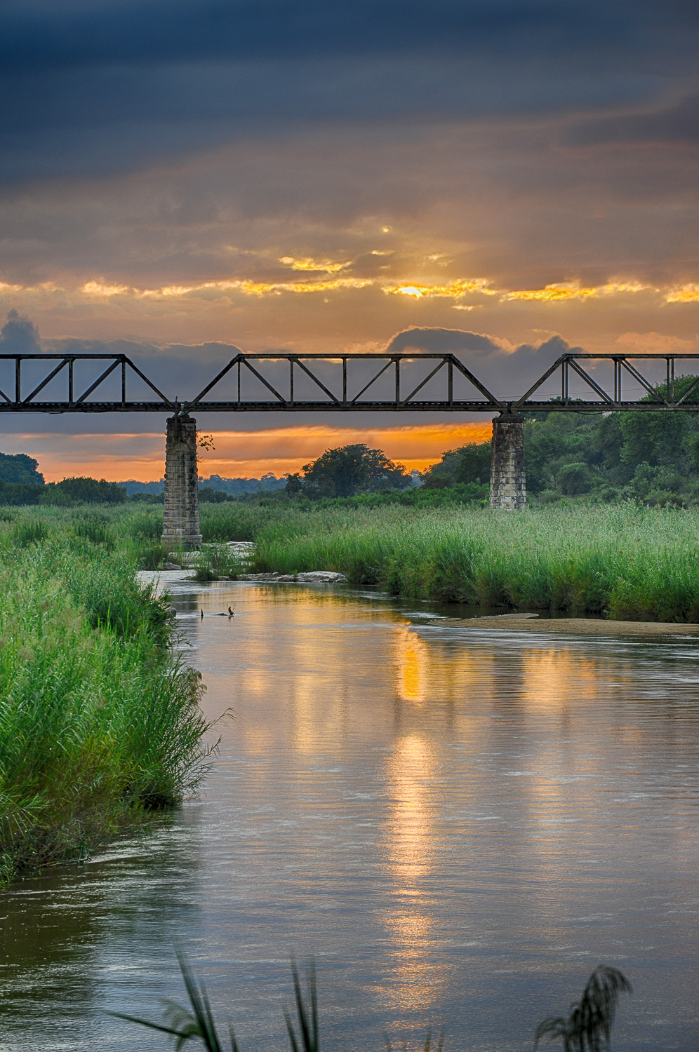 Selati Bridge Sunrise image taken from Skukuza camp in the Kruger National Park