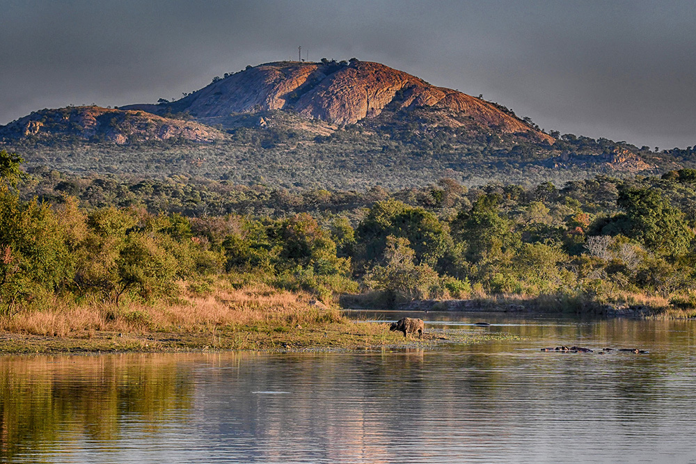 Shabeni Koppie taken from Mtshawu Dam on a guided safari in the Kruger National Park