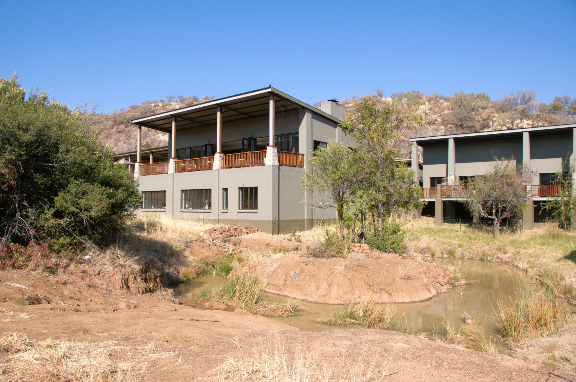 the waterhole at Shepherds Tree Lodge
