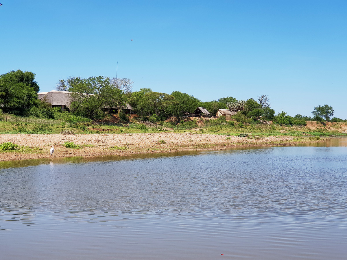 View of Shingwedzi camp from low level bridge