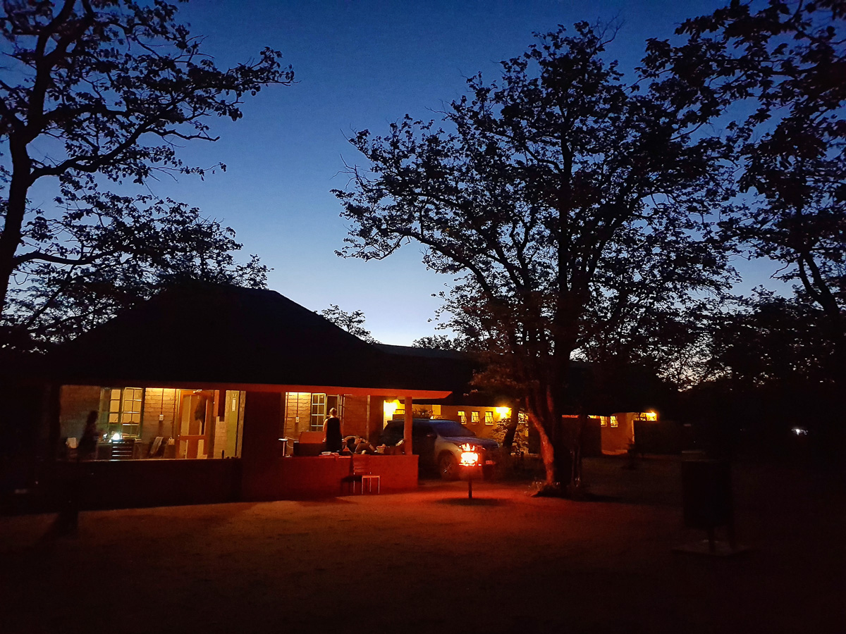 Shingwedzi Huts at night