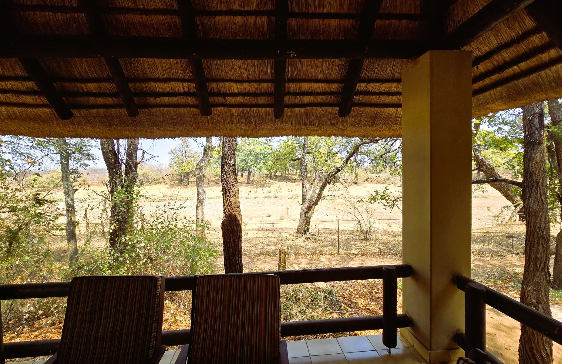 Sirheni chalet veranda in the Kruger
