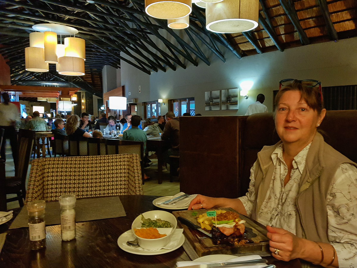 Inside Skukuza restaurant