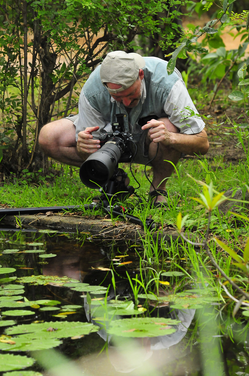 Skukuza Mario photographing at the pound