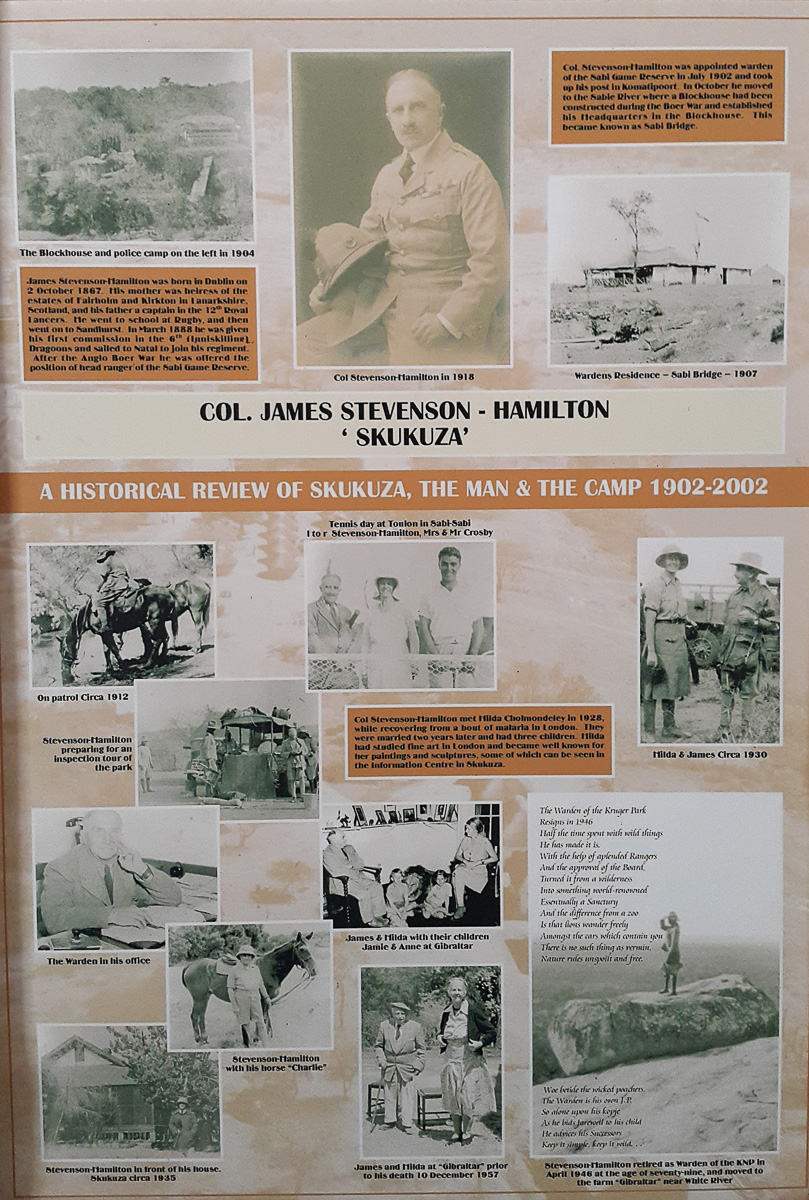 Historical Information in Skukuza camps Museum