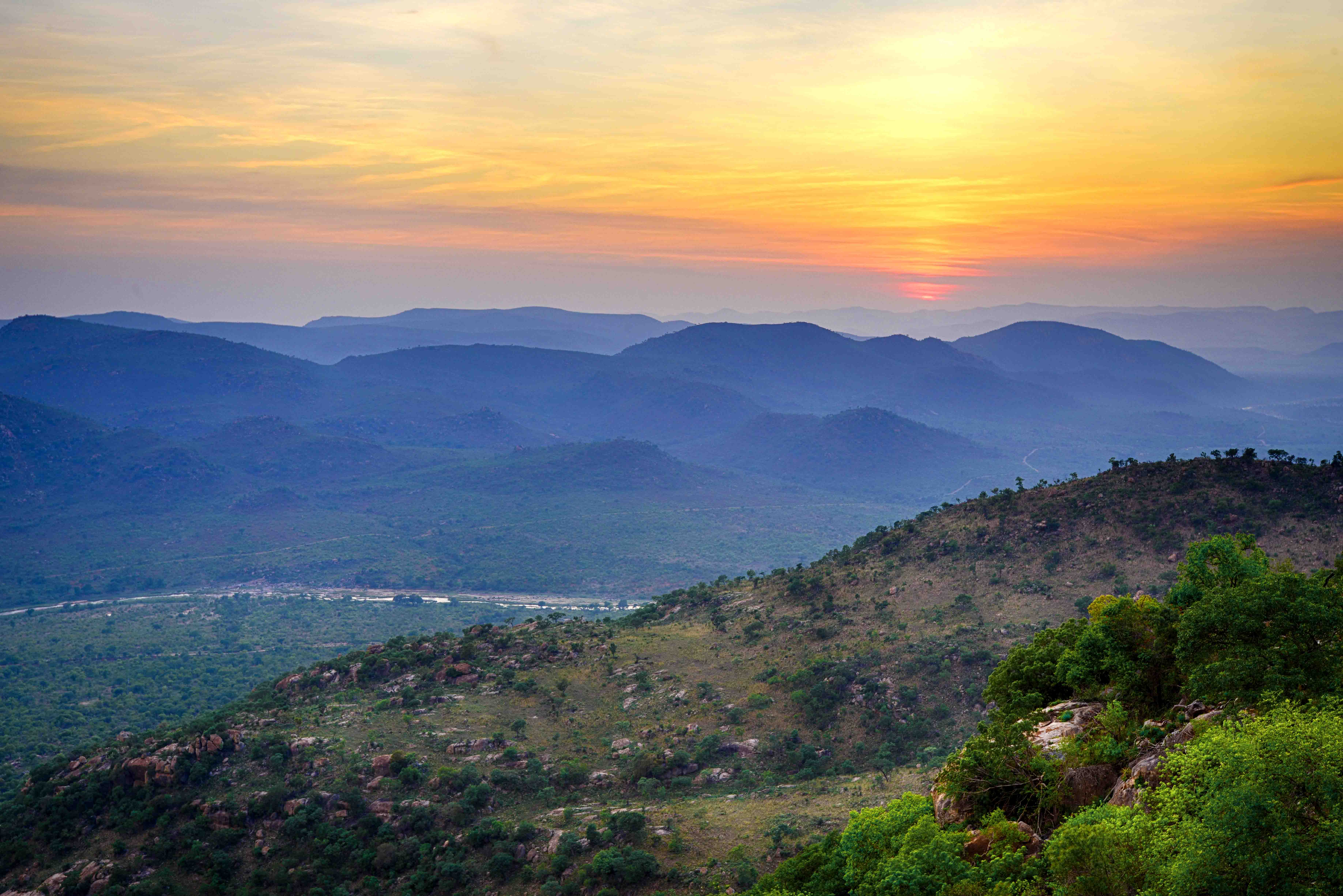 Sunrise at Bongani Mountain Lodge near Malelane in the Kruger National Park
