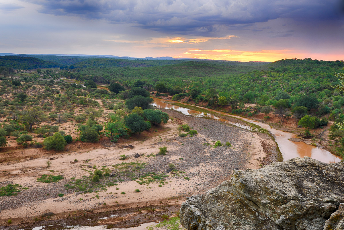 Sunrise from Singo Camp in Makuya Park in the Greater Kruger National Park