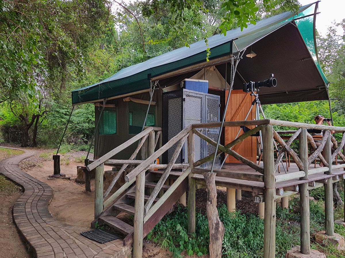 hier lancering zijn Tamboti tented camp makes the ideal base when visiting central Kruger