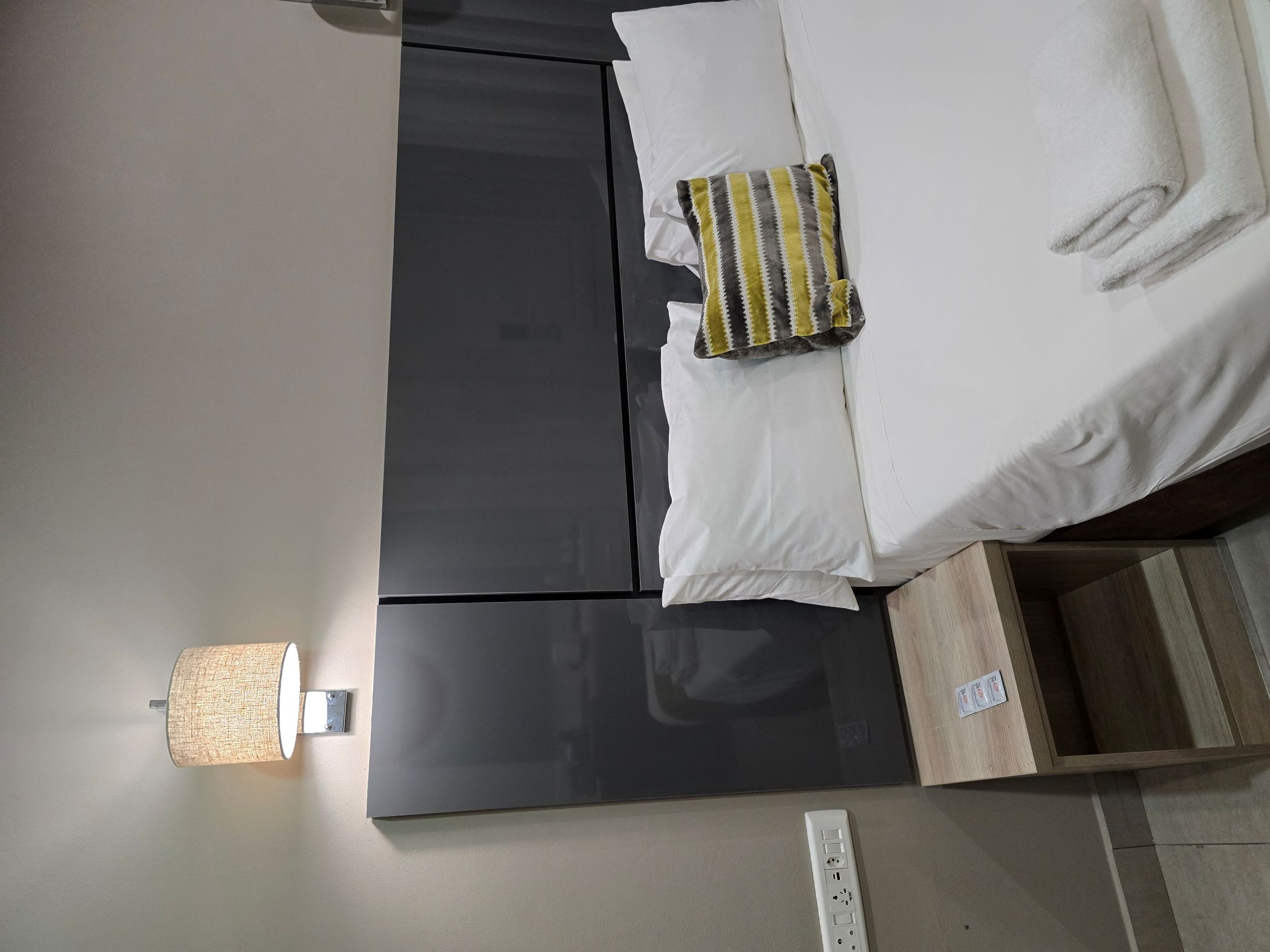 The bedroom at Travelodge in Botswana