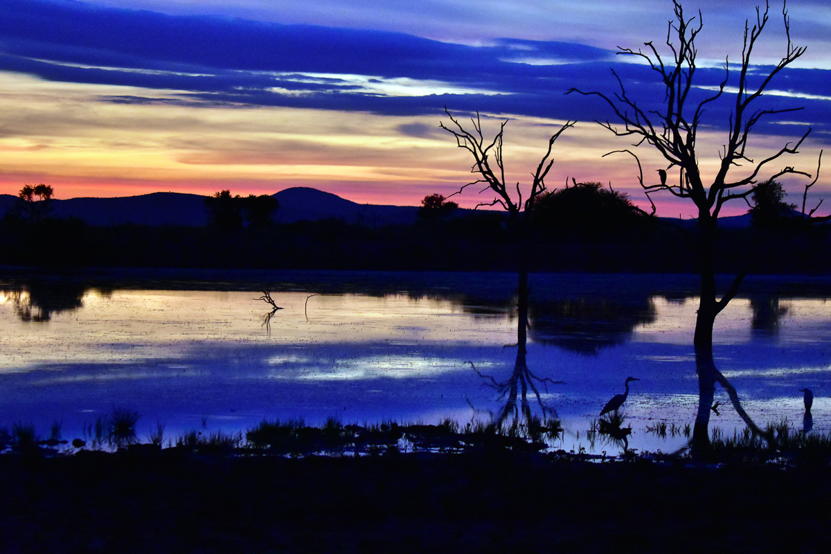 sunrise at Tshukudu dam day 2