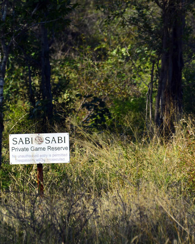 White signs of Sabi Sabi game reserve White signs of Sabi Sabi game reserve