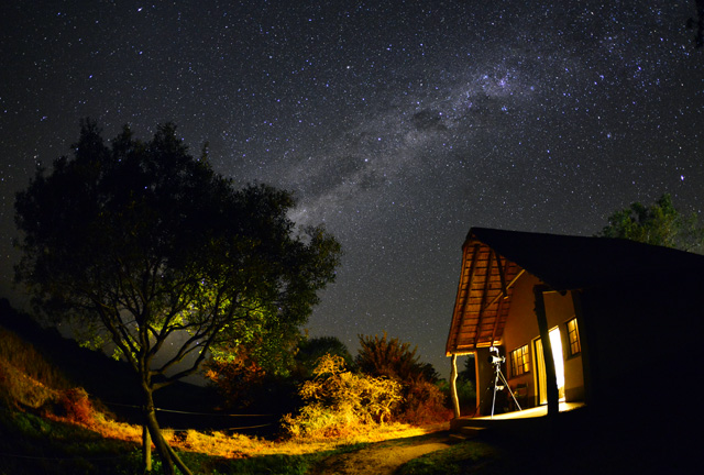 Star points above Umkumbe Lodge Star points above Umkumbe Lodge
