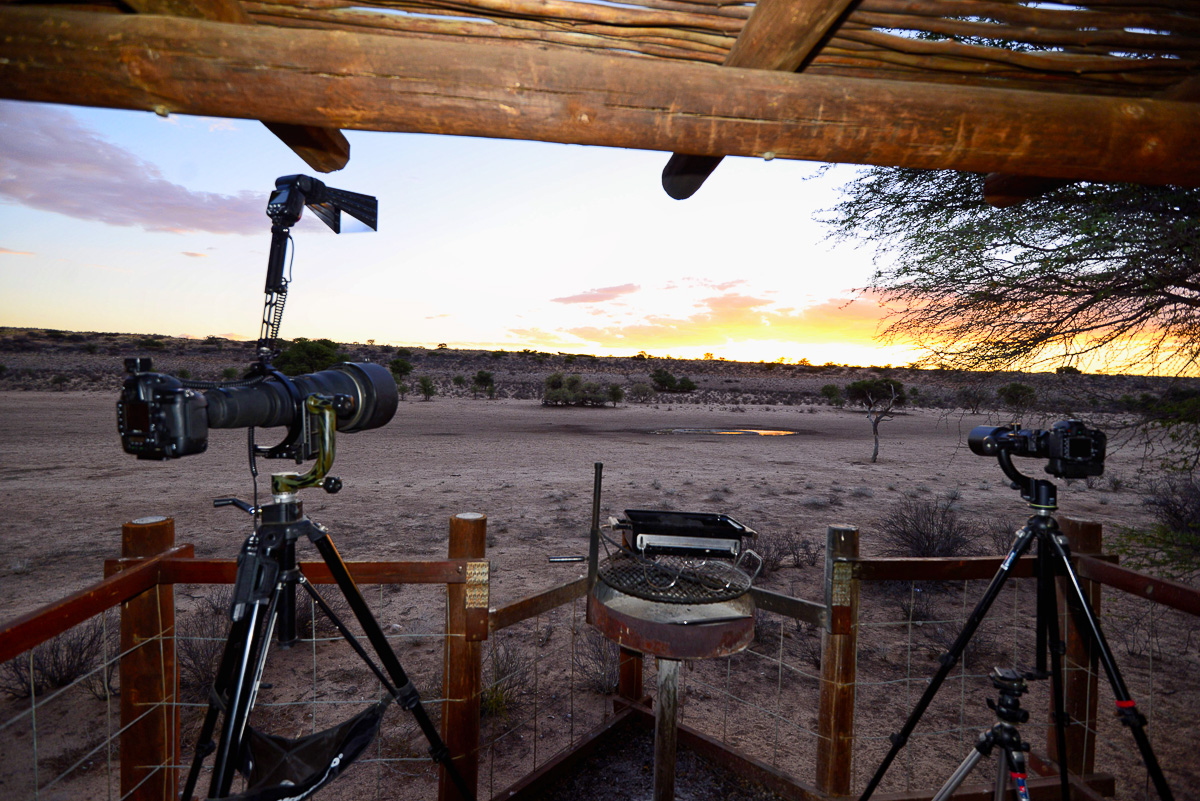 Urikaruus sunset over the waterhole