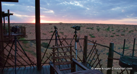 View from dune cabin number 4 at Kielie Krankie camp View from dune cabin number 4 at Kielie Krankie camp