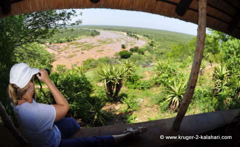 View from bungalow number 14 at Olifants camp View from bungalow number 14 at Olifants camp