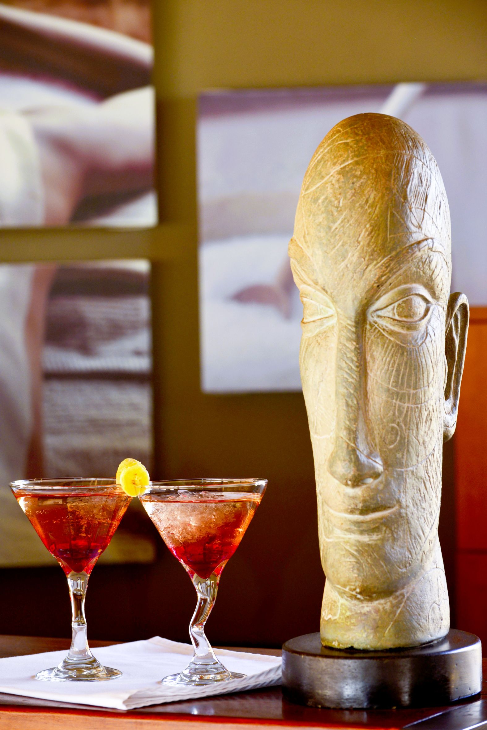 Welcome drinks at Etali Safari Lodge