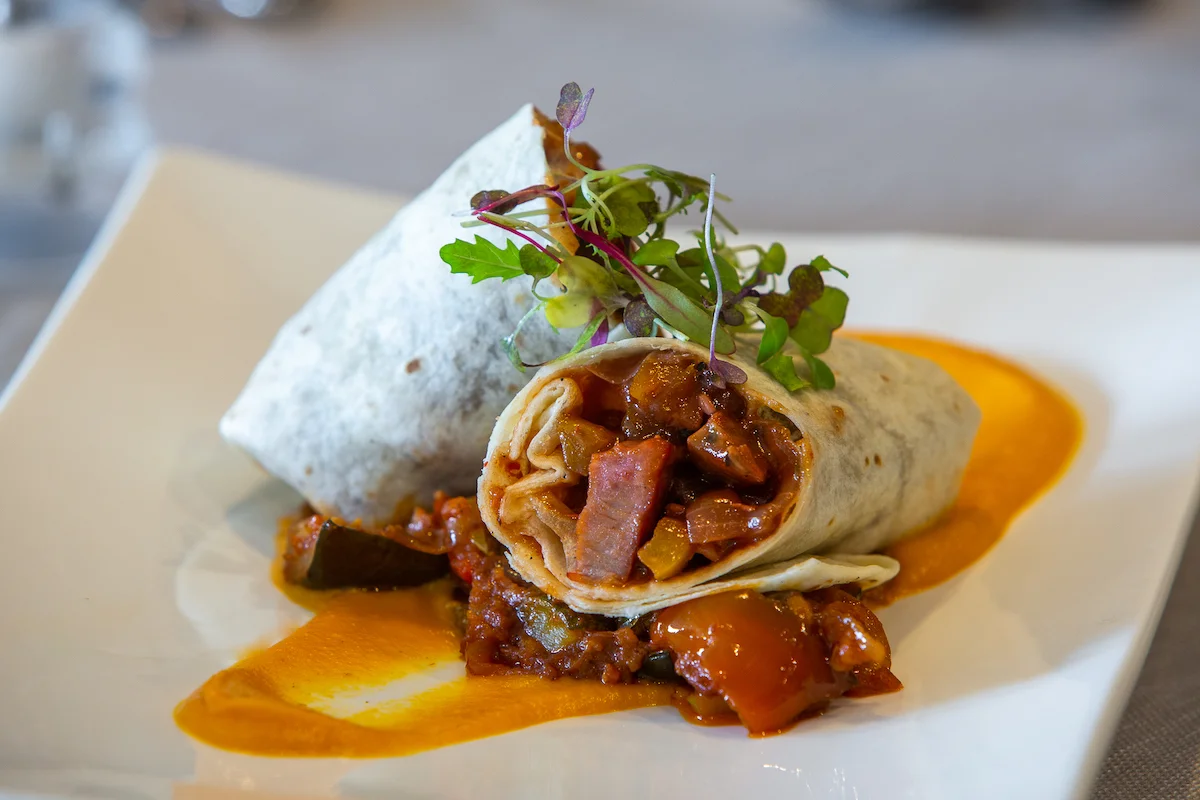 wraps for lunch at Shepherds Tree