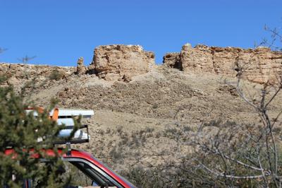 Erosion is taking its toll on the limestone ridges.