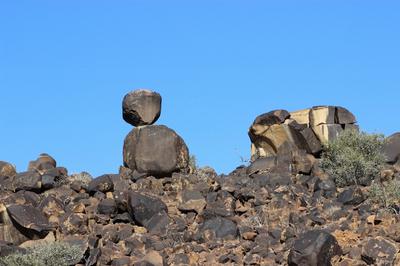 Volcanic rock formation on Koppieskraal.