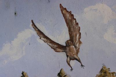 Another panel painted on the entrance wall of Klipkolk lodge.