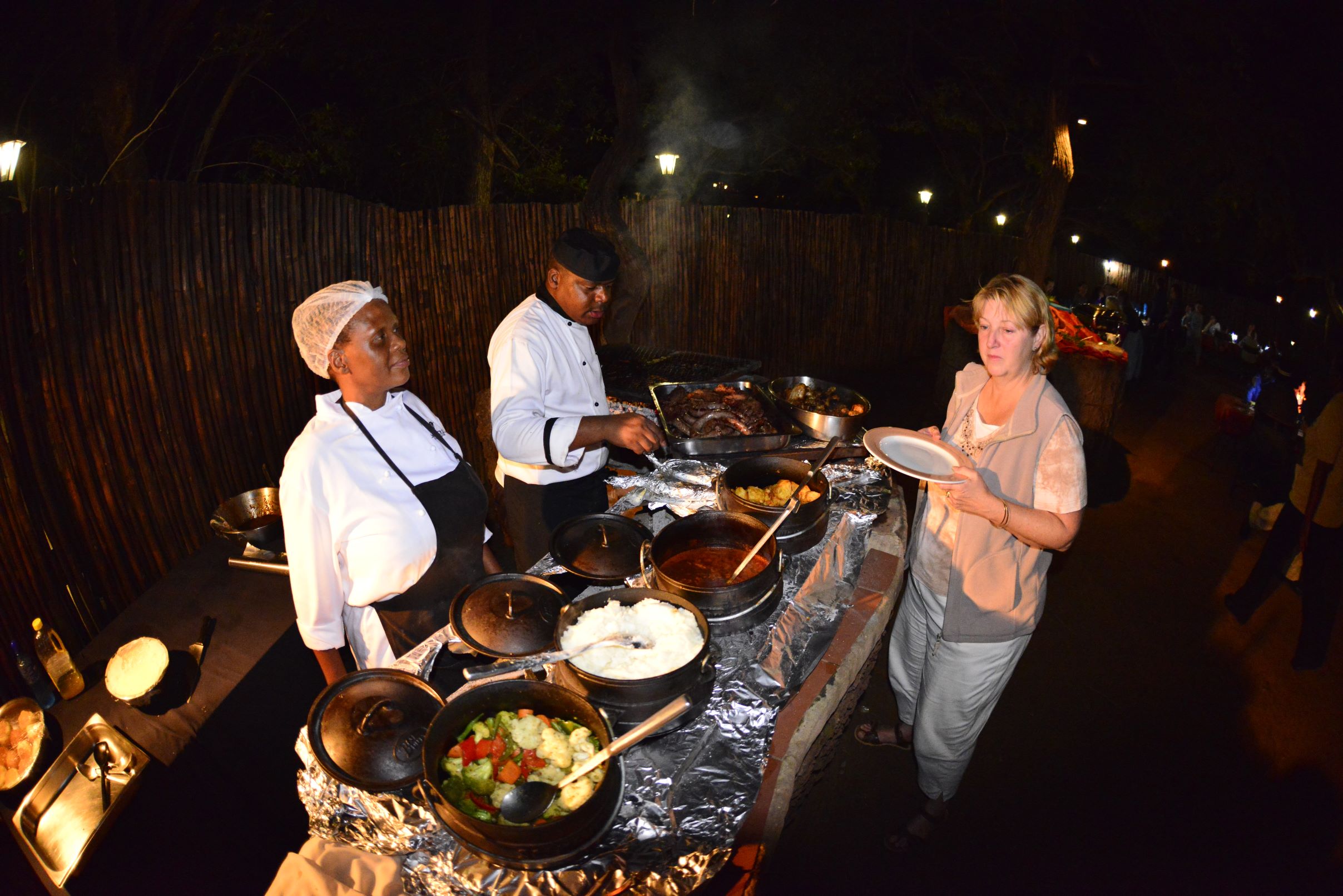 Boma dinner at Madikwe River Lodge Boma dinner at Madikwe River Lodge