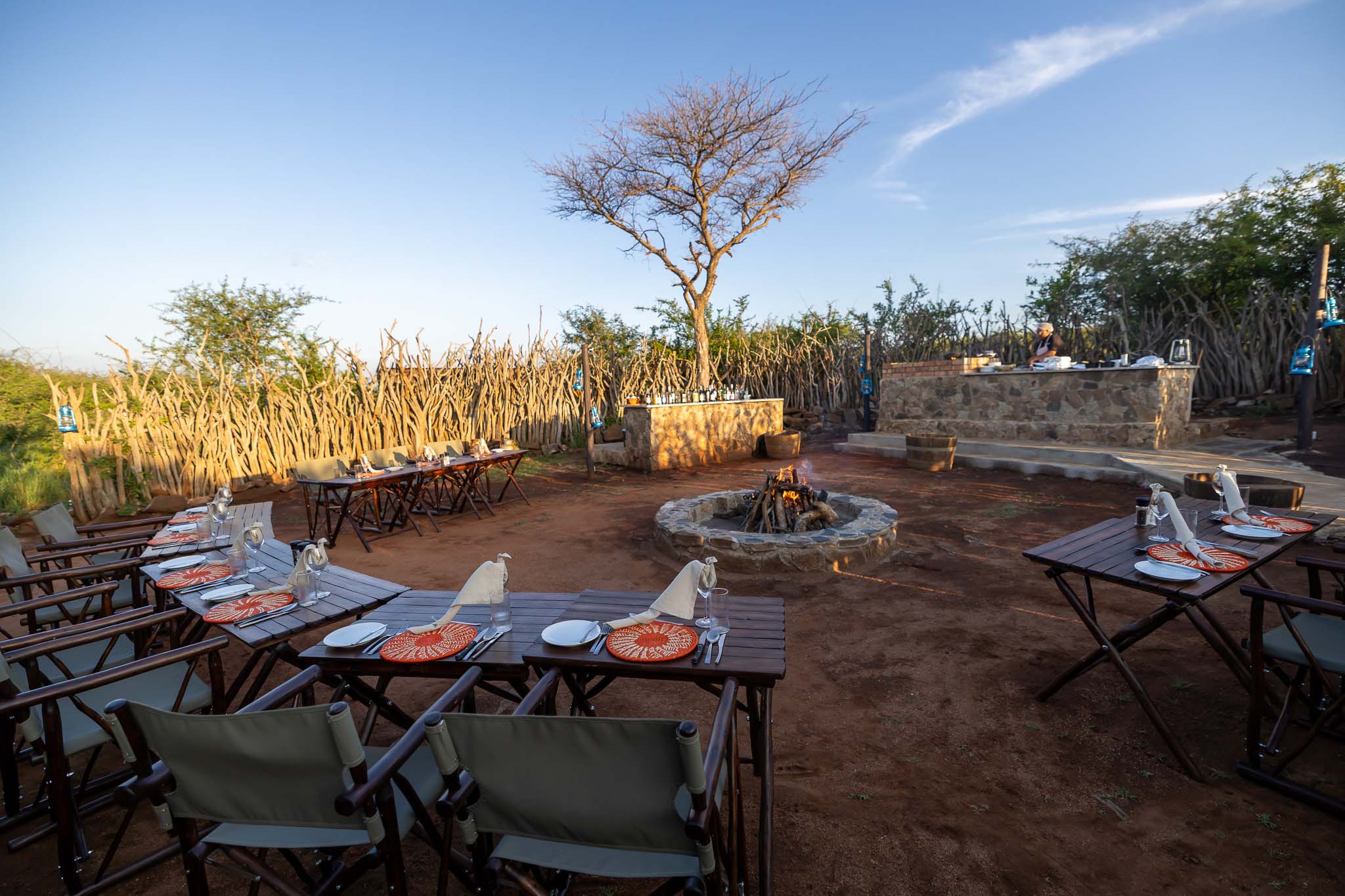 Buffalo Ridge Lodges large Boma area