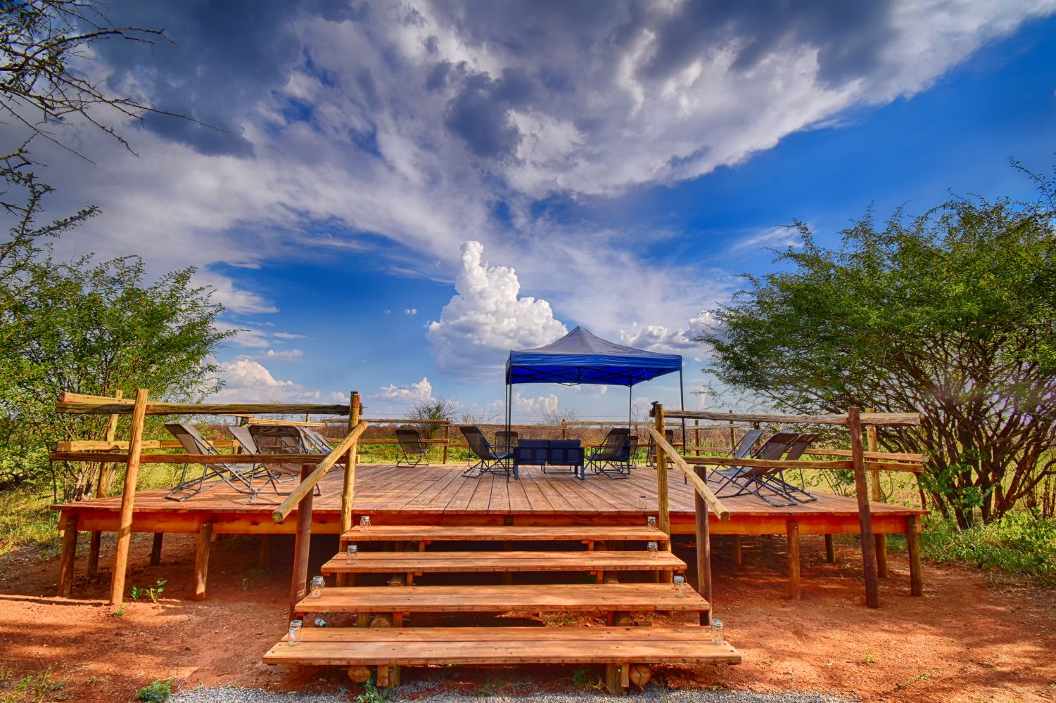 Mosetlha Bush Camps New Wooden deck