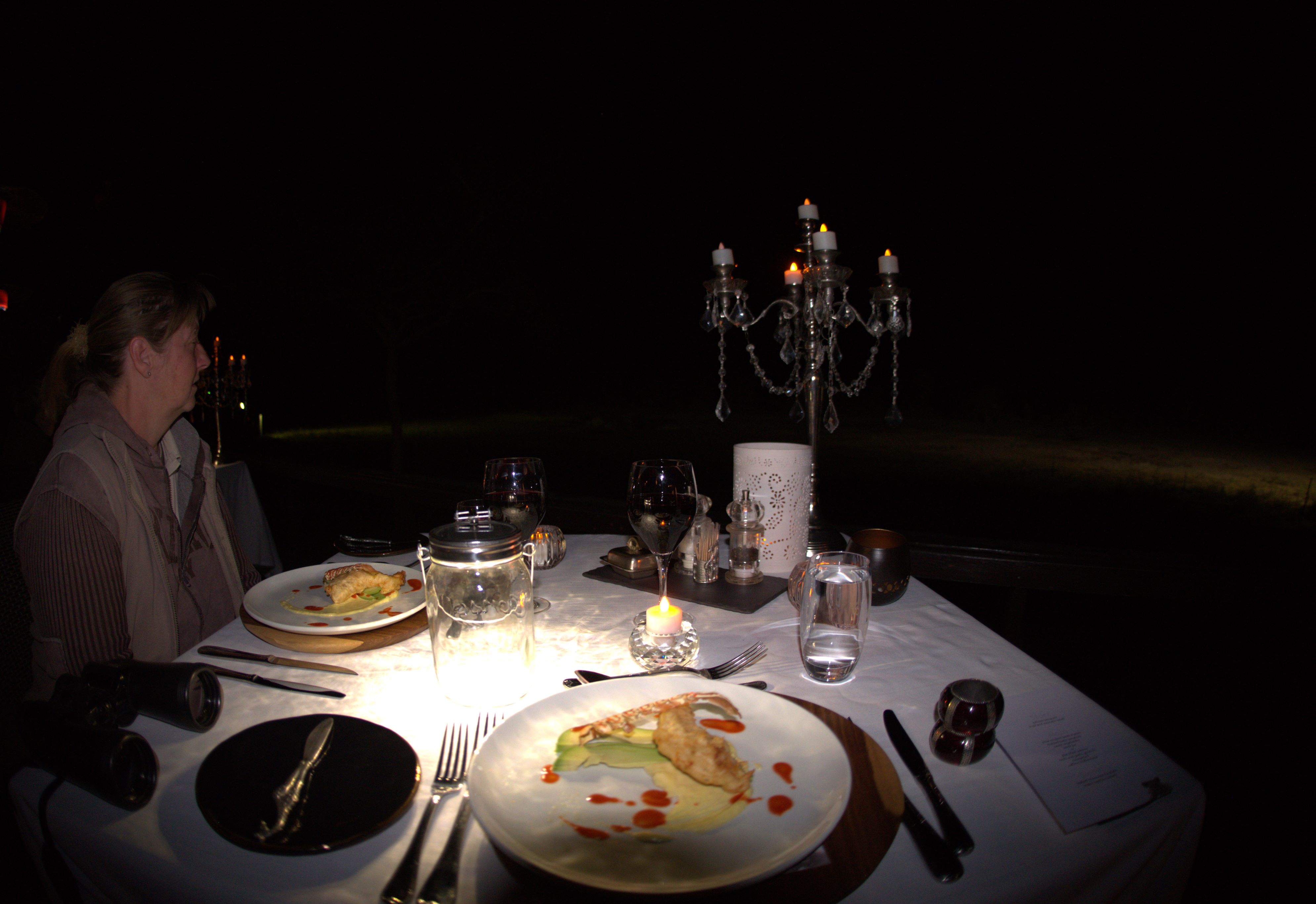 Dinner under the stars at Jamala Madikwe Dinner under the stars at Jamala Madikwe