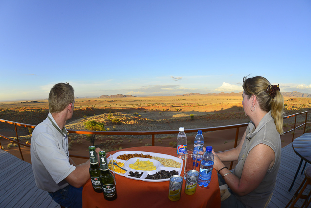 Sundowners on the main deck
