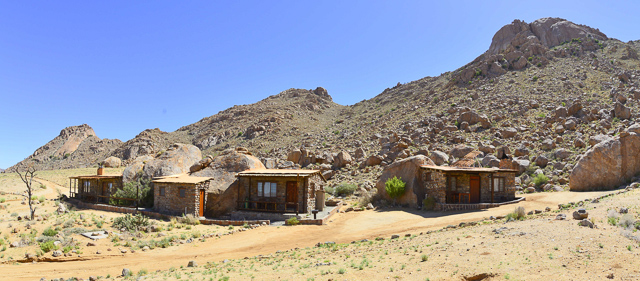 Five chalets in a group Five chalets in a group