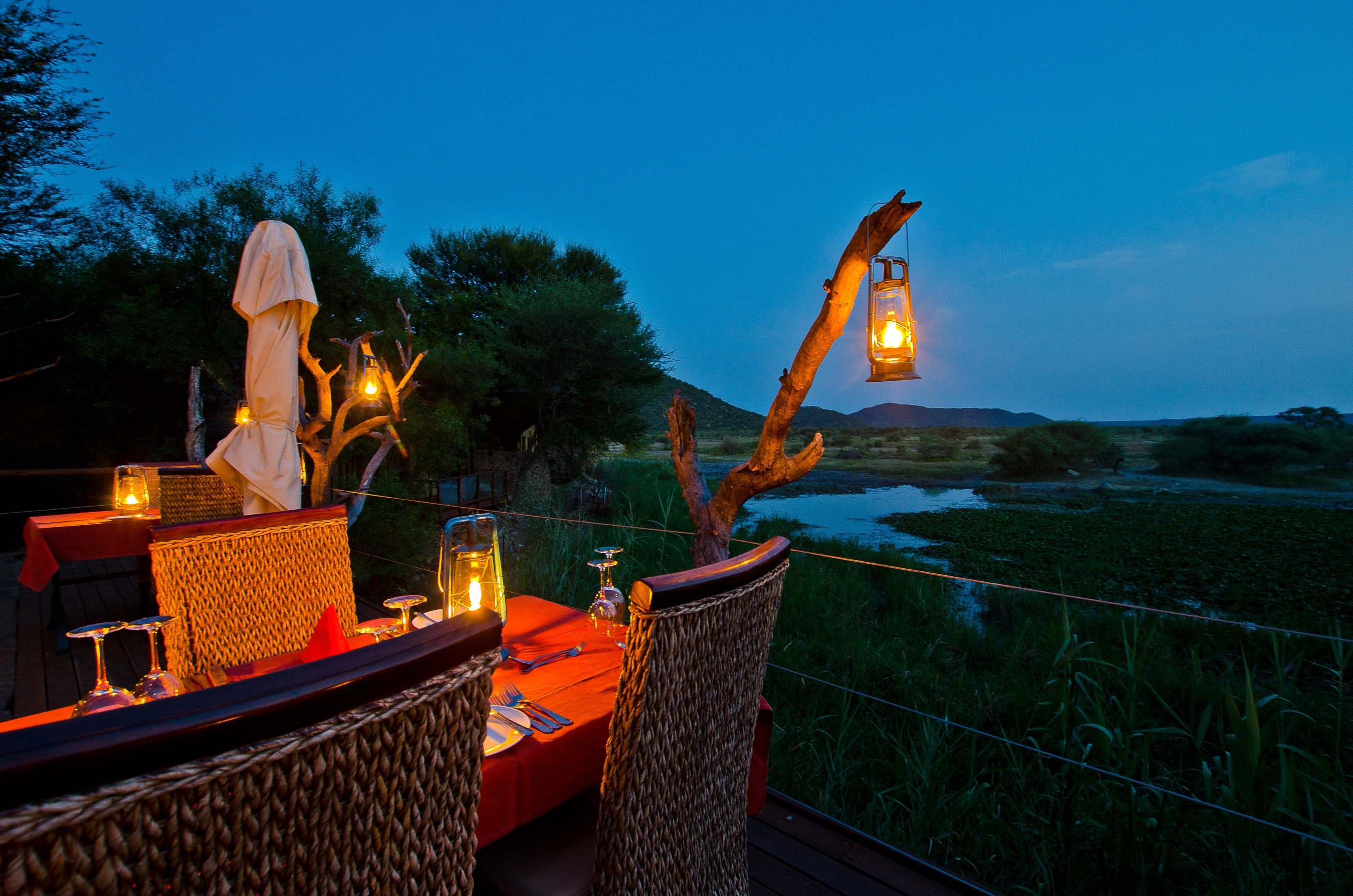 Tau lapa and waterhole Tau lapa and waterhole