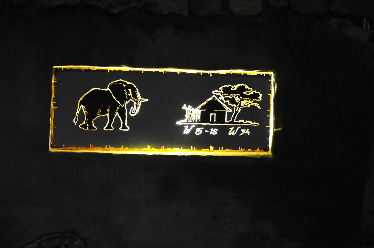 lights leading to Okaukuejo waterhole