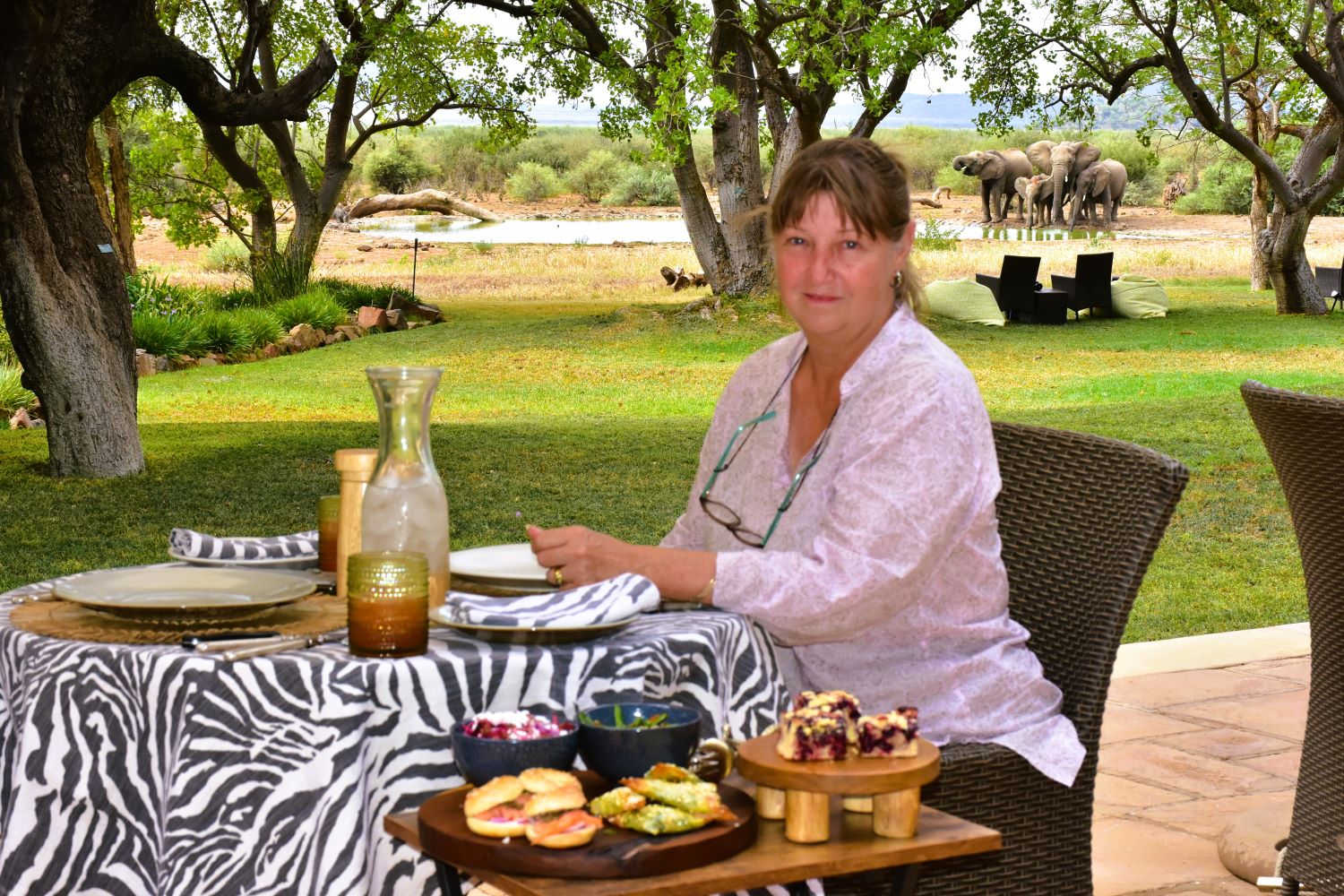 Lunch with the elephants at Last Word Madikwe Lunch with the elephants at Last Word Madikwe