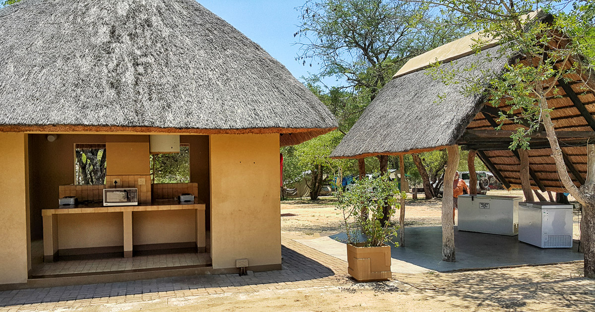 The Maroela campsite kitchen area in the Kruger National Park