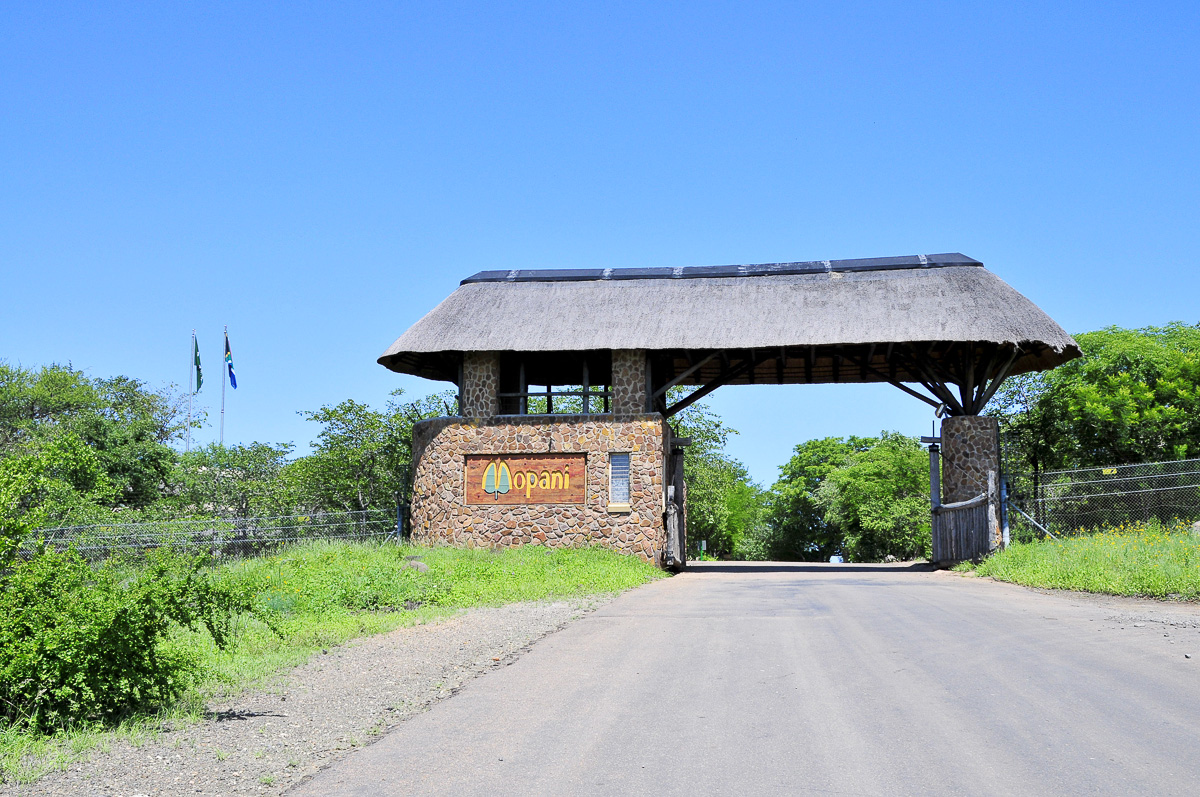 Mopani rest camps entrance gate