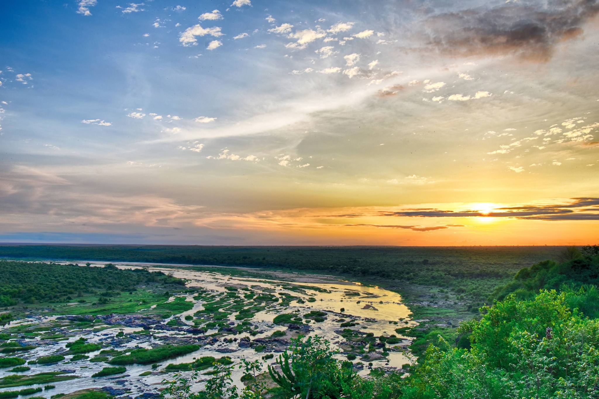 sunset from Olifants camp