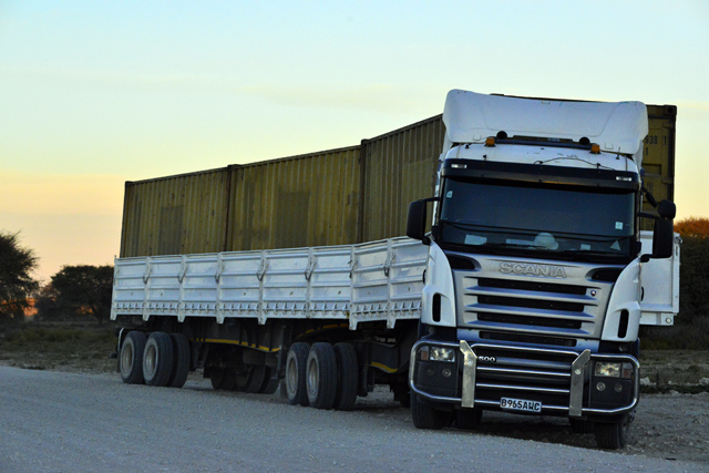 Polentswa Furniture Truck stop off at Rooiputs Polentswa Furniture Truck stop off at Rooiputs