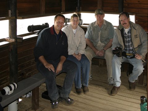 Photo friends - Cay and Gerrie at Ratlogho Hide, Pilanesberg  Photo friends - Cay and Gerrie at Ratlogho Hide, Pilanesberg