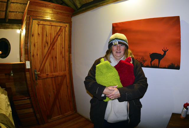 Our hot water bottles given to us every night