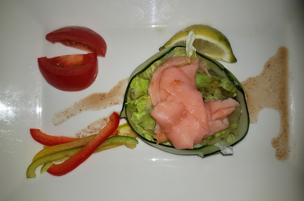 Madikwe River Lodge salmon salad starter