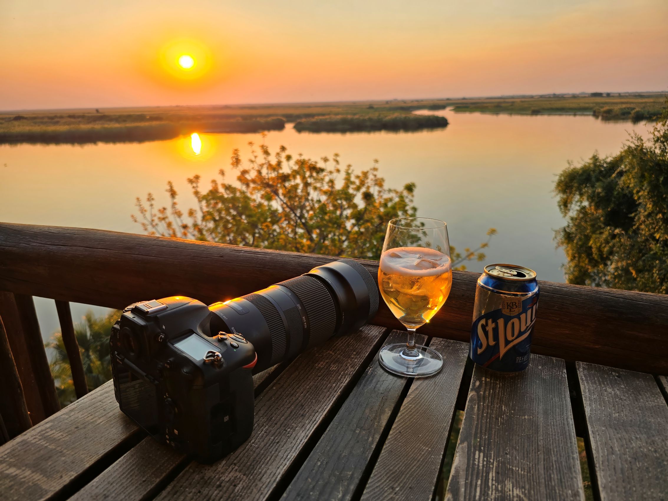 st louis Sundowner at Cresta Mowana Savuti Bar