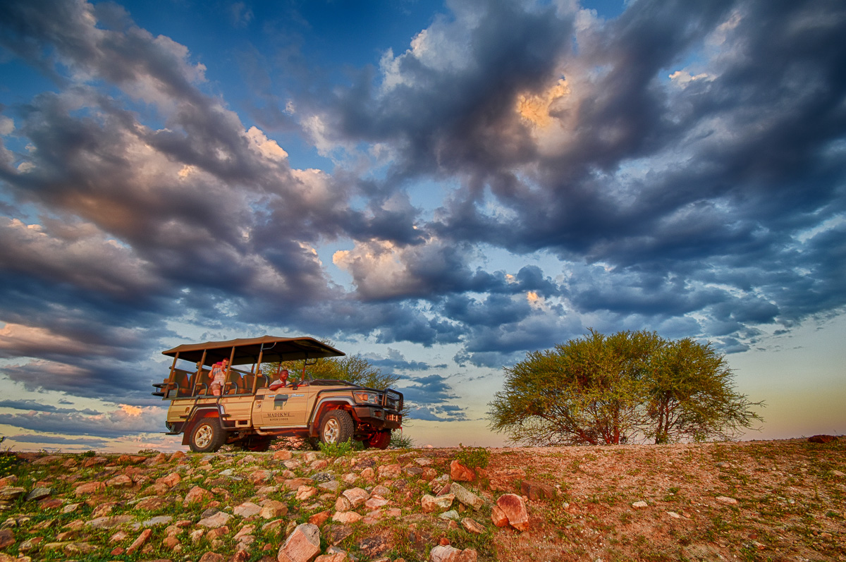 sundowners at Kolobeng dam