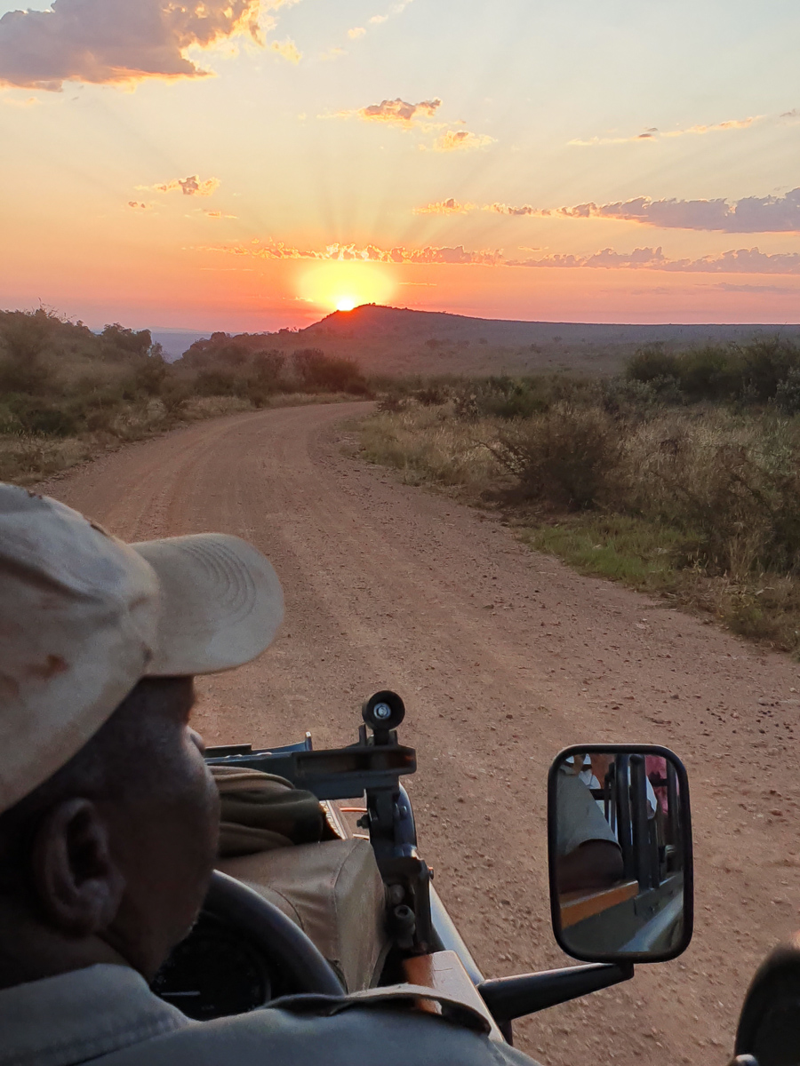 Sunrise on Mosetlha game drive Sunrise on Mosetlha game drive