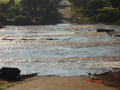The raging Crocodile River