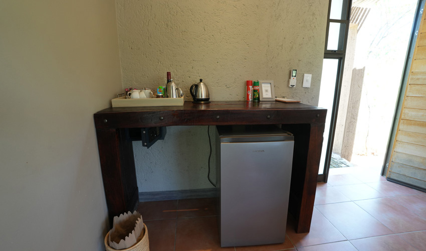 Toshari Lodges Tea and Coffee station