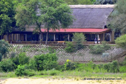 Letaba restaurant overlooking the river Letaba restaurant overlooking the river